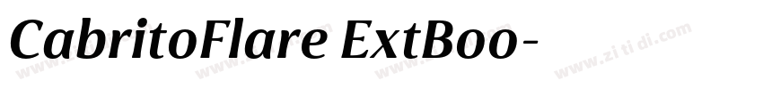 CabritoFlare ExtBoo字体转换